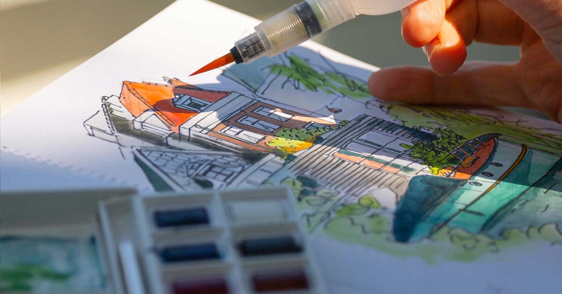 Urban sketching: teken je stad! Workshop Amsterdam