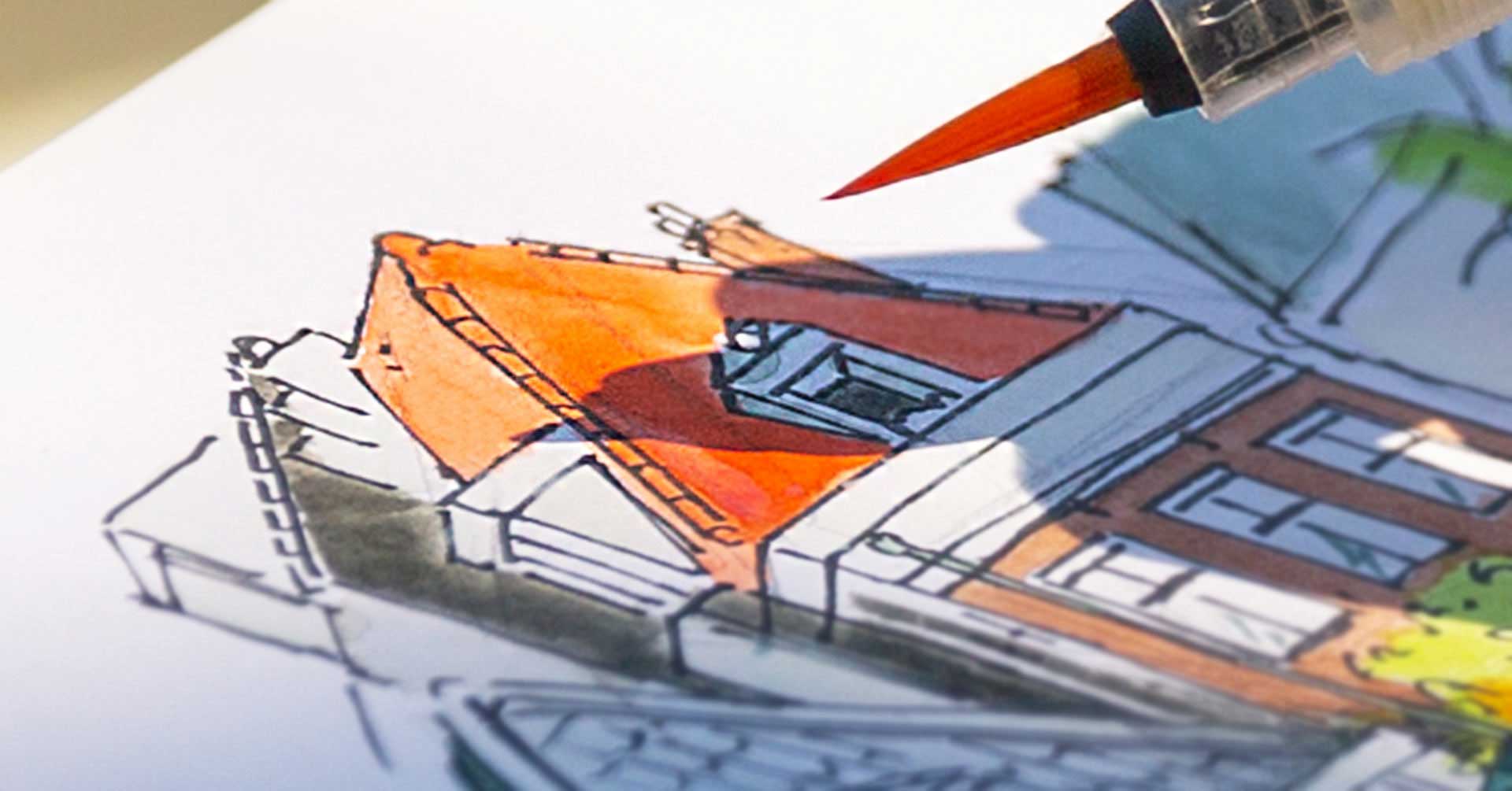 Kennismaken met Urban sketching: teken je stad