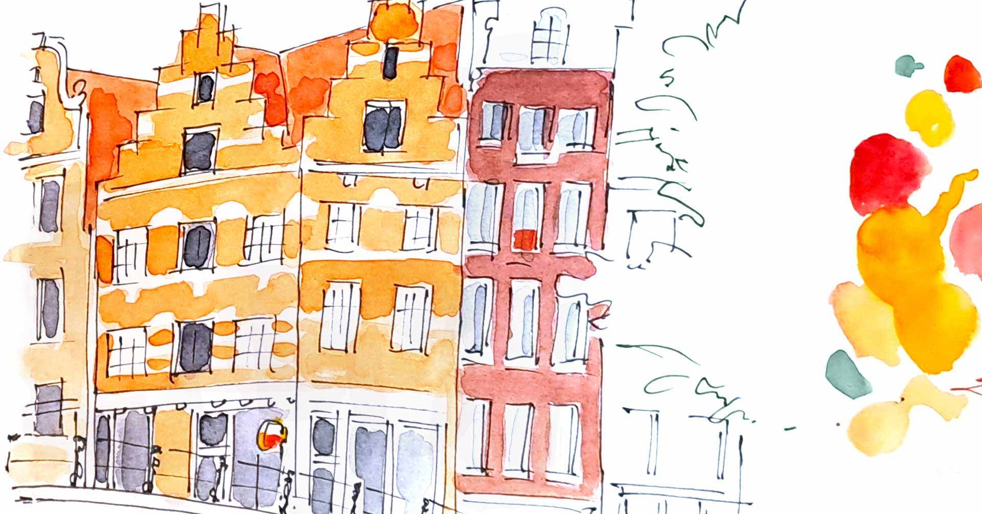 Workshop "Urban sketching: teken het mooie Amsterdam"