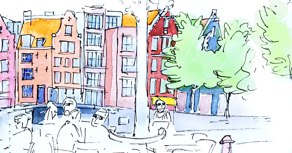 Urban sketching: schets het mooie Amsterdam